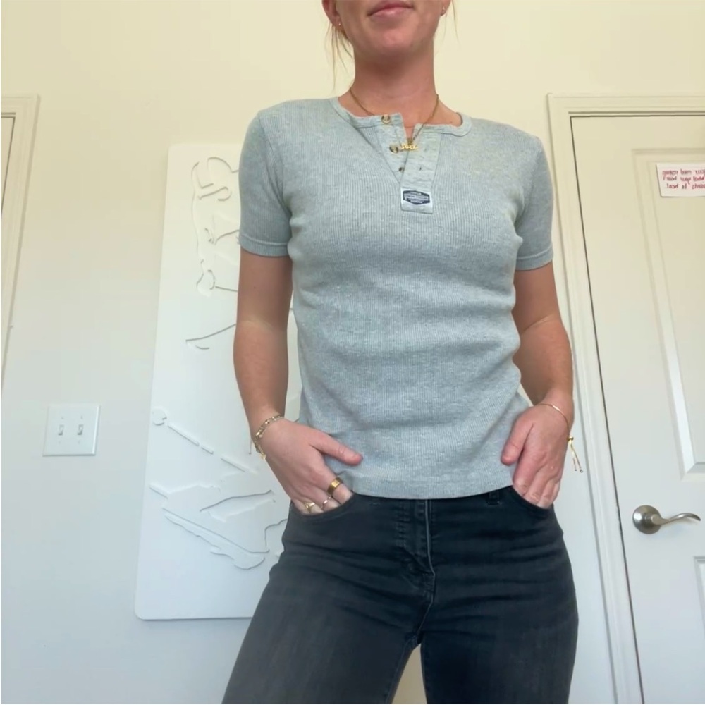 Vintage Cotton Ribbed Tee